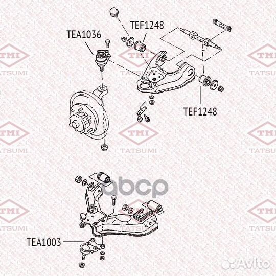Опора шаровая перед прав/лев TEA1036 tatsumi