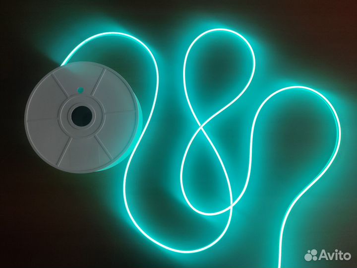 Гибкий неон (бирюзовый), 12 V