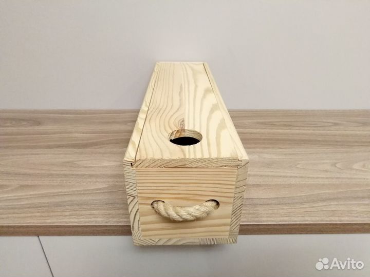 Деревянная коробка/ящик для бутылки