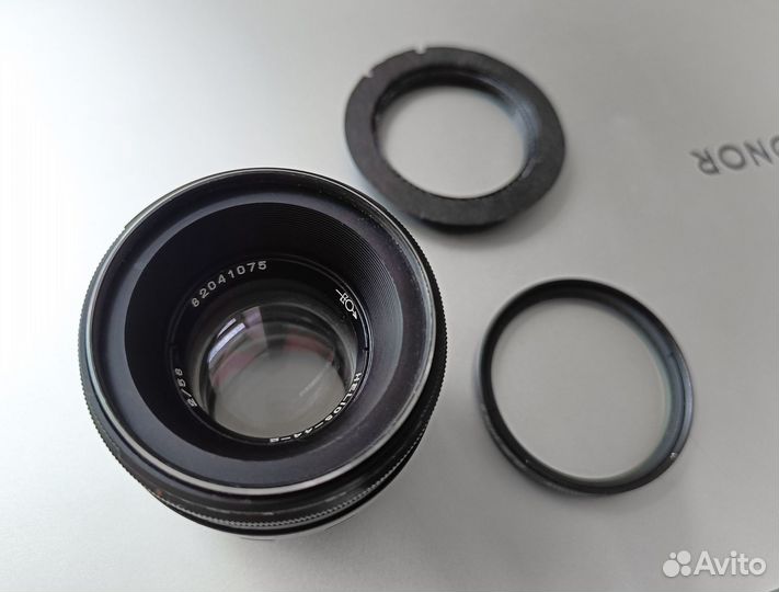 Helios 44-2 + фильтр + 2 переходника Canon/Nikon