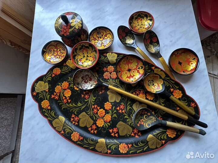 Хохлома посуда