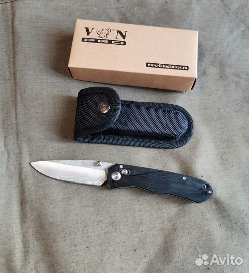 Нож складной K740C VN PRO (Enlan), Дамаск