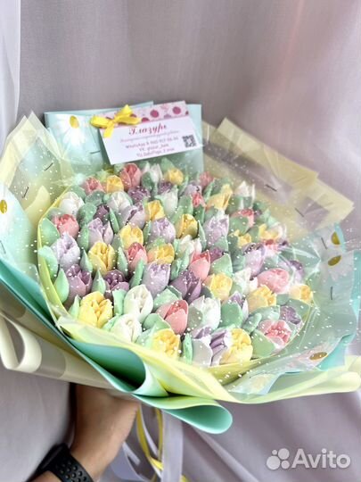 Букеты из зефира