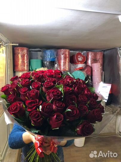 Розы 51 штука