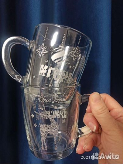 Гравировка на бокалах, бутылках, штофе