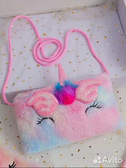 Детская сумка плюшевая новая