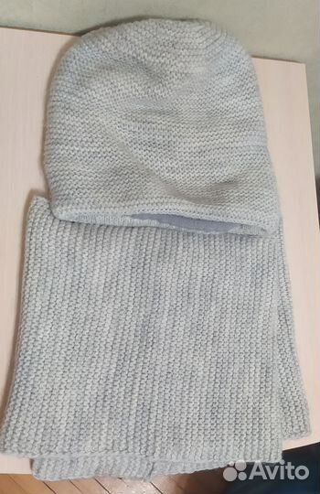 Комплект шапка и снуд