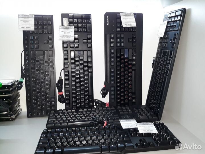 Брендовые клавиатуры USB Dell / Lenovo в ассорти