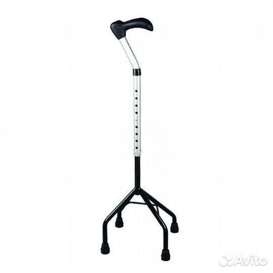 Трость четырёхопорная с широким основанием