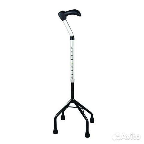 Трость четырёхопорная с широким основанием