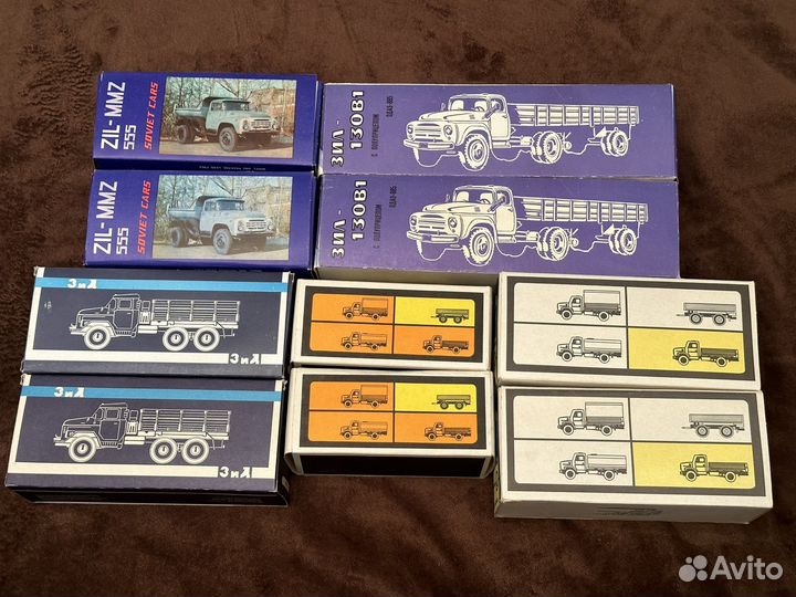 Коробки для грузовых моделей СССР 1:43 ЗИЛ