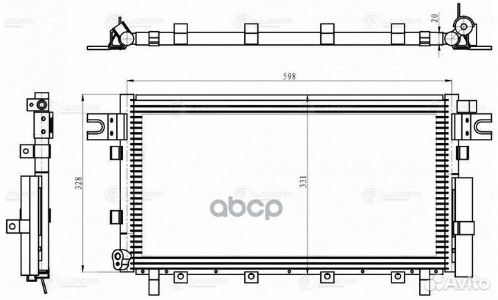 Конденсер great wall hover H5 10- (крепл. трубки