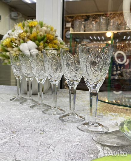 Хрустальные бокалы СССР