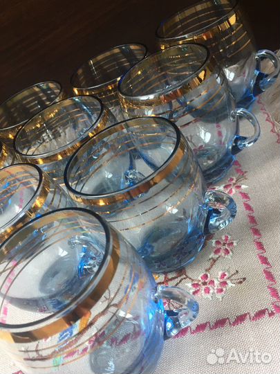 Кобальтовые чашки стаканы СССР