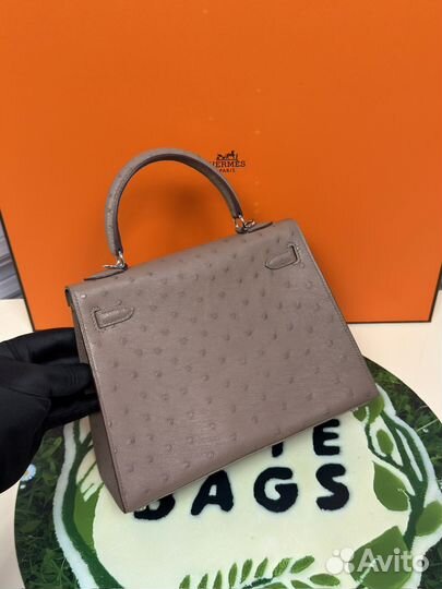 Сумка женская Hermes Kelly Sellier 25 Ostrich