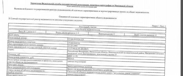 Участок 68 сот. (ИЖС)