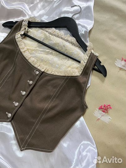 Винтажный топ y2k