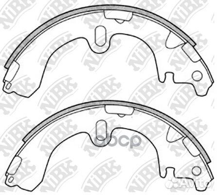 FN2285-nibk колодки барабанные зToyota Carina