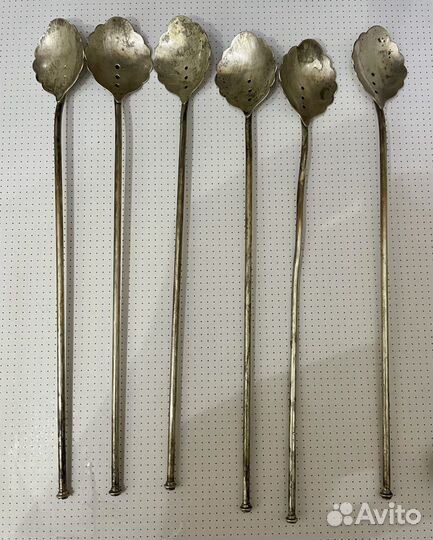 Серебряные трубочки для коктейля