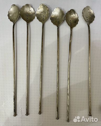 Серебряные трубочки для коктейля