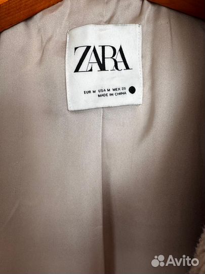 Шубка тедди zara