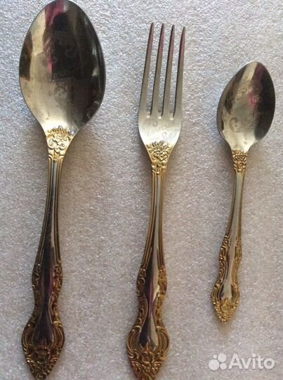 Именной столовый набор из нержавейки «Вячеслав»