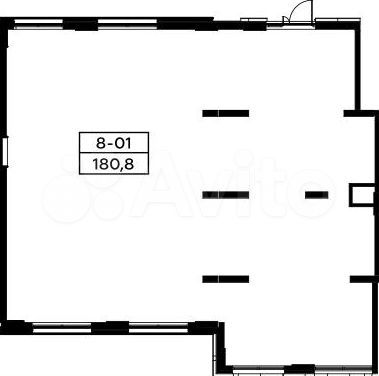 Аренда торговое помещение, площадь 180.8 кв.м