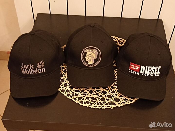 Бейсболка Jack Wolfskin и Diesel Мужская Хлопок