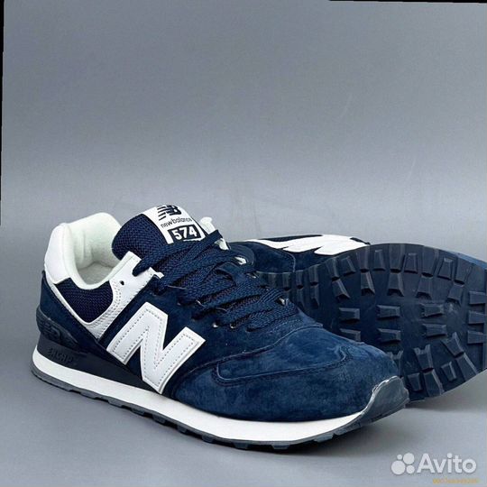 Кроссовки New Balance 574 Blue (Арт.38192)