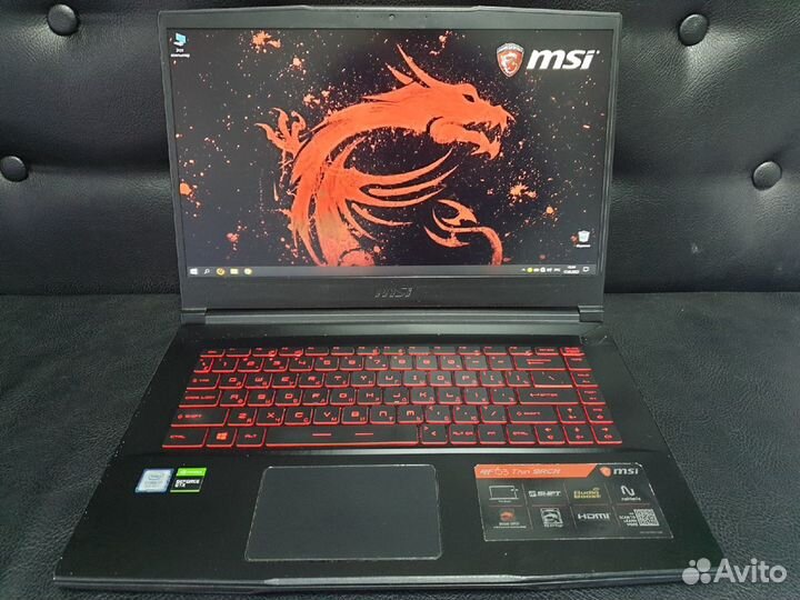 Игровой ноутбук Msi GF63 9RCX 1год Гарантии