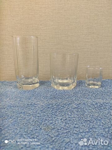 Набор: бокалы, стаканы, стопки