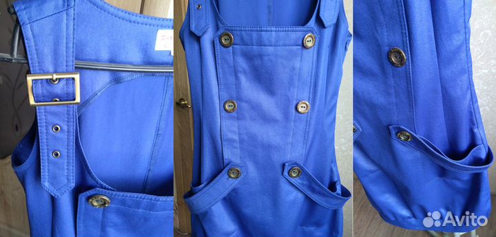 Сарафан синий 42 размер