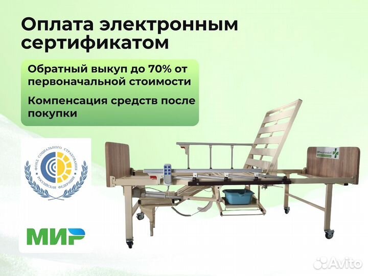 Кровать медицинская функциональная