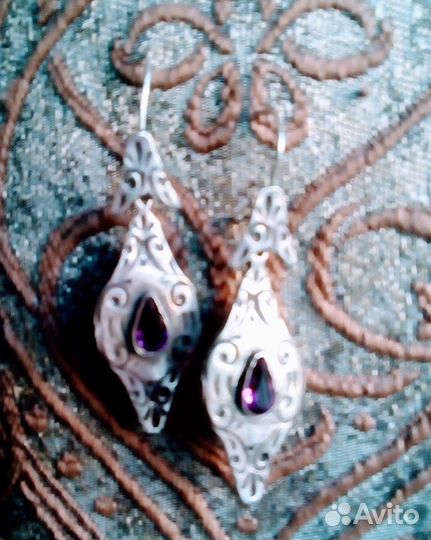 Серьги серебро 925 проба