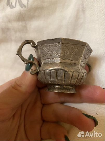 Редкая чарка, серебро 84, 1774 г