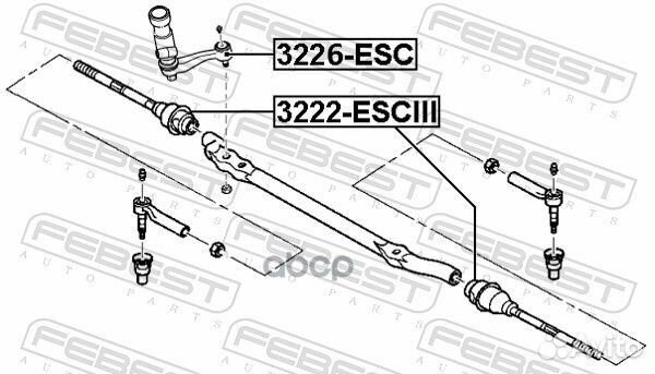 Сошка рулевая cadillac escalade II 1999-2006 32