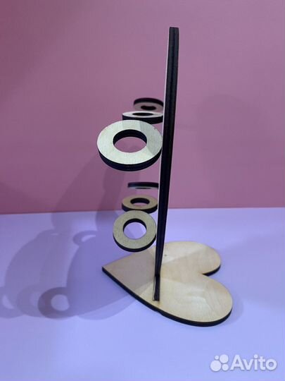 Подставка для цветов сердце