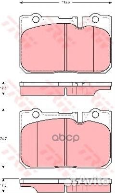 К-т дисков. тормоз. колодок GDB3226 TRW