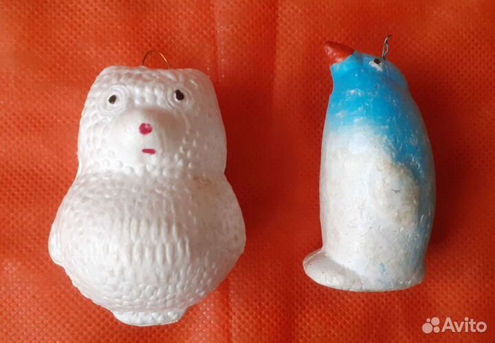 Ёлочные игрушки СССР из пенопласта