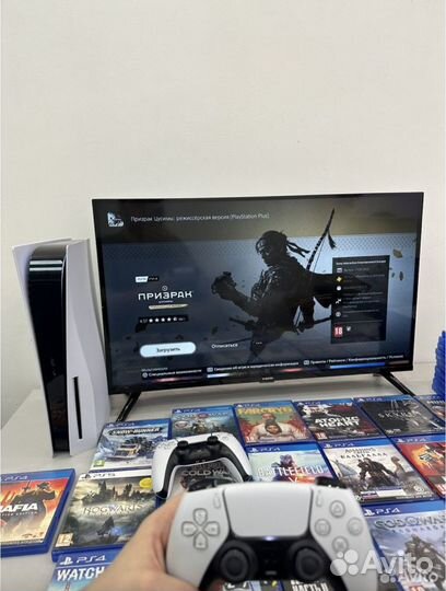 Sony Playstation 5 slim с дисководом+112 игр