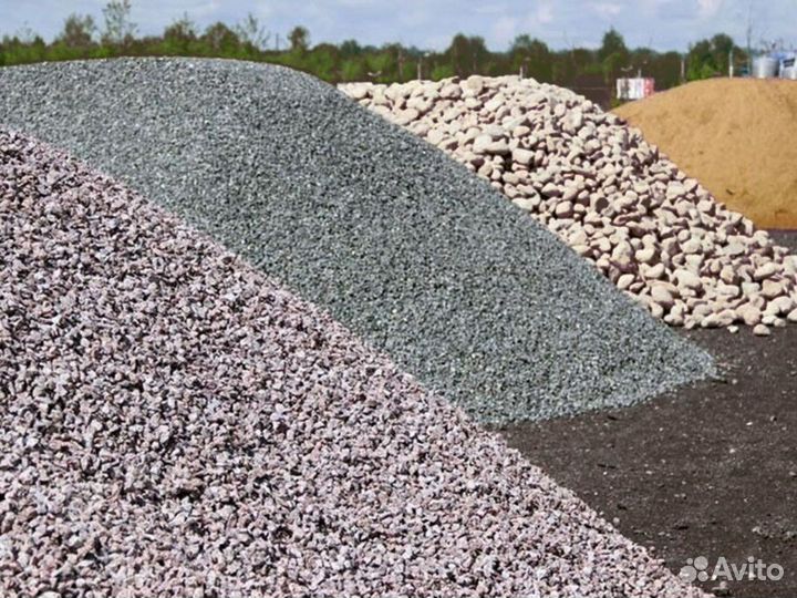 Щебень \ Отсев белый от трех кубов