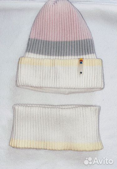 Комплект шапка и снуд детский