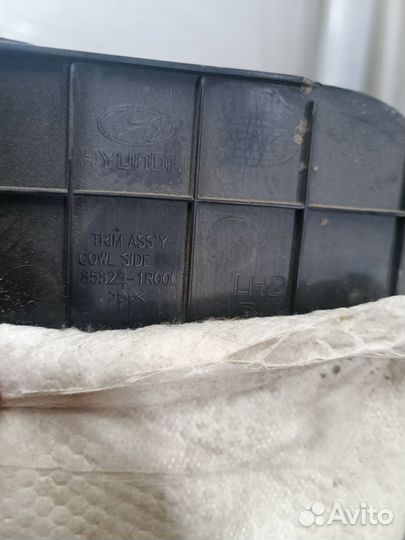 Уголок порога переднего LR hyundai solaris