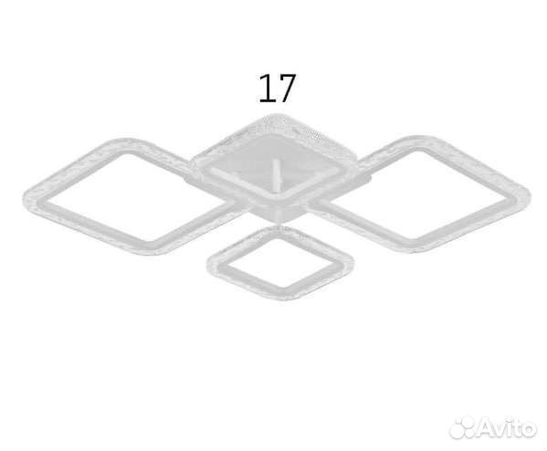 Люстра с пду 10020/4WT LED