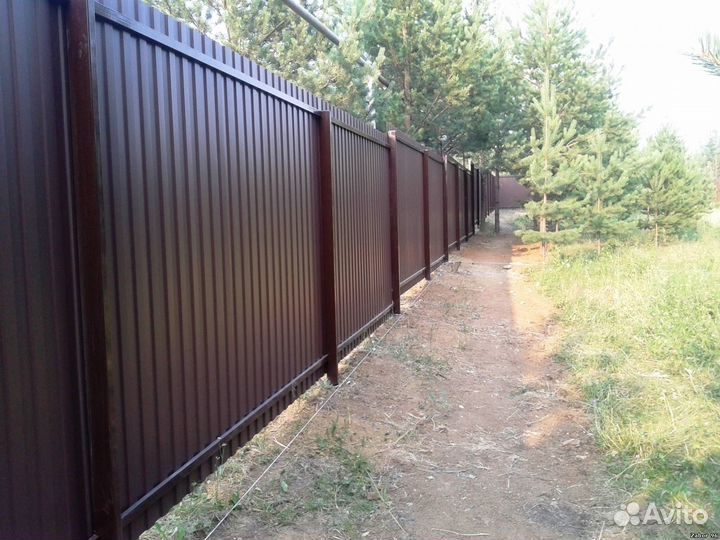 Заборы из профнастила