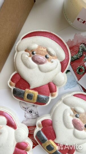 Бомбочки для ванны «Дед Мороз» новогодний подарок