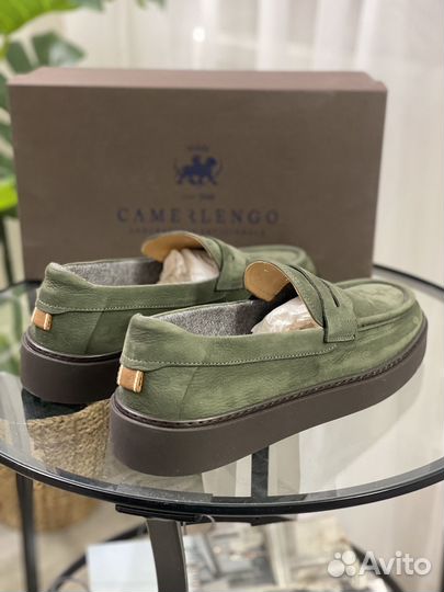 New Лоферы Кожаные Camerlengo раз 43 made Italy