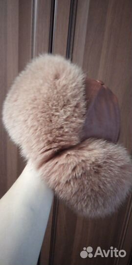 Шапка женская натуральная + шарф