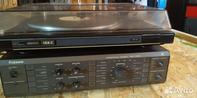 Усилитель Корвет 100у-068С Проигрыватель вега 122