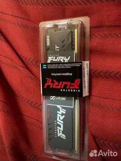Озу Kingston fury beast black DDR4 3200 мгц